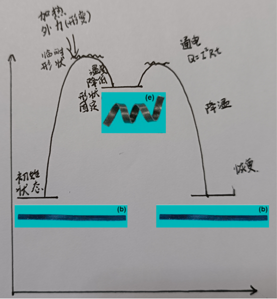 电致型形状记忆效应机理图